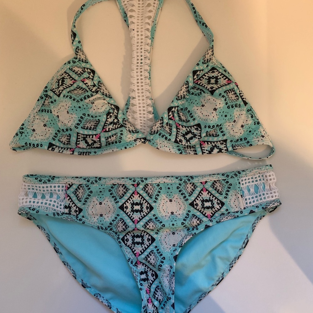 Tribal lace swimsuit